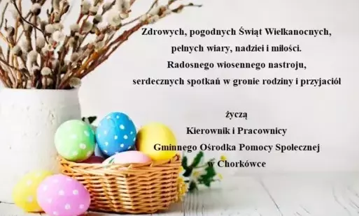 Kartka z życzeniami Wielkanocymi